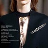 Oboe Brooch Pin Fashion Elegant Simulation Metal Musical Instrument Brooch