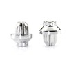 RTRHINOTUNING 50pcs Chrome Silver Universal Wheel Rim Lip Rivets Nuts
