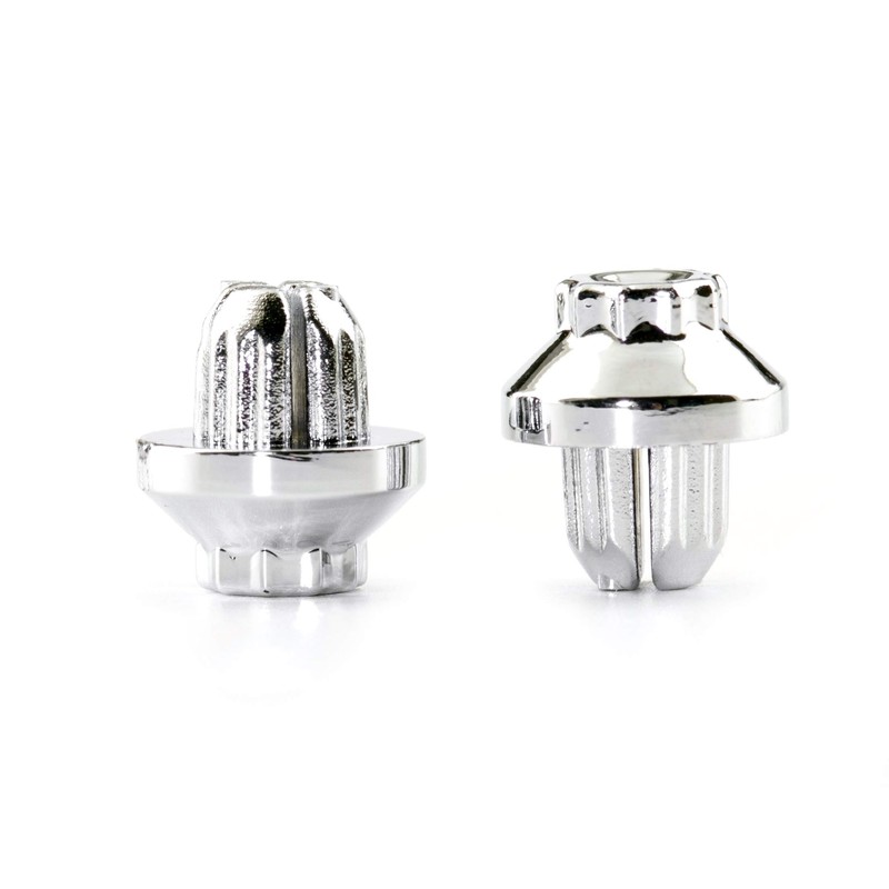 RTRHINOTUNING 50pcs Chrome Silver Universal Wheel Rim Lip Rivets Nuts