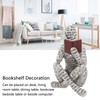 Acouto Resin Reading Woman Figurine, Innovative Lady Reading Pulp Bookcase