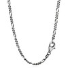 45 cm Figaro curl chain 925 Sterling silver oxidized necklace