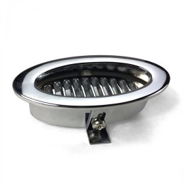 American Shifter Company Billet Chrome Oval AC Air Conditioning Heater Dash Vent Universal Hood Louver