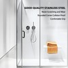 Rackickyer Back to Back Frameless Glass Shower Door Pulls, Fits