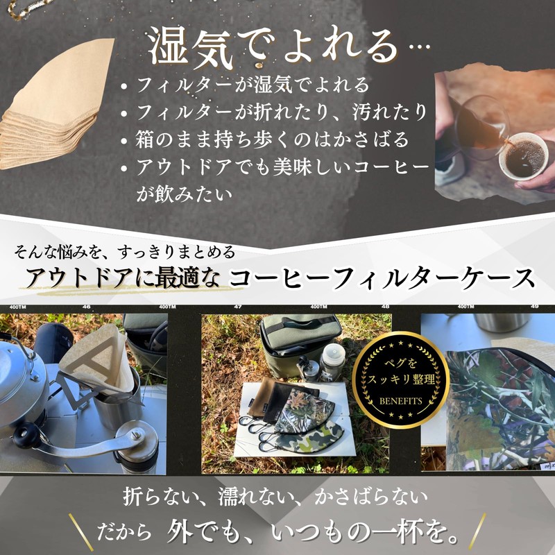 Coffee Filter Case for Hario V60 Paper Filters, Conical Case