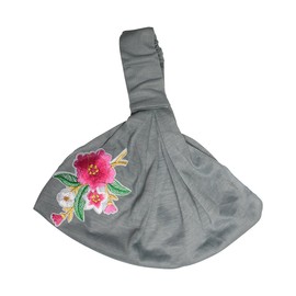 Seasalt Cotton Headwrap with Pink Flower Bouquet