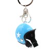 VmG-Store Motorcycle Helmet Retro Keyring with Functional Clasp XL, lightblue