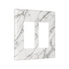 Wpshijia Light Switch Cover White Grey Abstract Marble Minimalist Luxury
