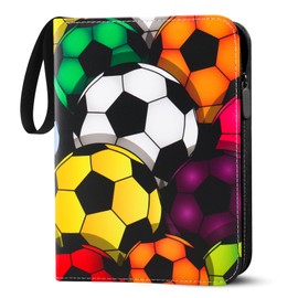 CHILDGO Fussball Karten Sammelalbum,50 Seiten 400 Karten,Sammelkarten Album für Fussball zum Sammeln,Fussball Geschenk für Karten Sammler und Kinder Junge