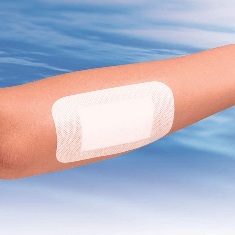 白十字 防水ワンタッチパッド M 5枚 大判 絆創膏 一般医療機器