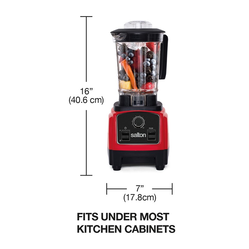 Salton Compact Power, Red Blender, 1.2 Liters (BL1638R)
