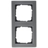 'Gira E2 021233 Cover Frame 2-Gang, Stainless Steel