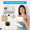 Kldgris Wall Keychain, Wall Keyring, Entrance Key Holder, Multi-Function Wooden