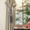 Curtain Tiebacks Rope Tassel TieBacks Curtain Holdbacks Silver for Drapes