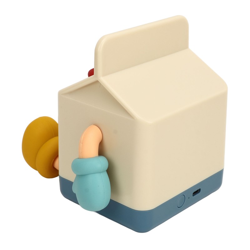 Milk Box Night Lamp Rechargeable LED Night Light Timing Bedside