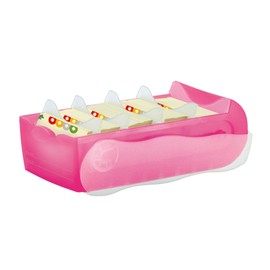 HAN 998-663, CROCO Flashcard Index Box. For learning vocabulary in an ingeniously simple way, A8, translucent pink