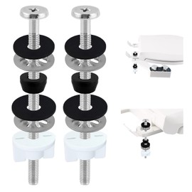 Extra Long Toilet Seat Bolts Fit for Toilet Seat with Bidet, 2PCS 3 Inches Stainless Steel Toilet Seat Screws Replacement Bolts, Toilet Repair Screw Kit, Easy to Install
