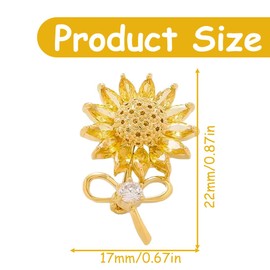 1 Piece Pin Enamel Brooch Metal Sunflower Brooch Pin DIY Creation Enamel Pin for Backpacks Jewellery Hats Jacket Decoration Funny Pin