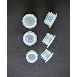 Generic Plastic Stopper Replacement Plug for Salt and Pepper Shakers,Flower Pots,Bottles,Pipes etc (6 pieces) (Sizes: 5/8 inch,9/16 inch,1/2 inch ),White
