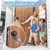Fingerprint Door Lock,Smart Door Knob - 3-in-1 Entry (Fingerprint/APP/Key) for