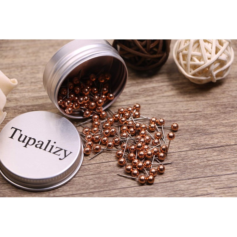 Tupalizy 1/8 Inch Diameter Small Decorative Map Tacks Plastic Head