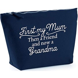 Hippowarehouse First my mum then a friend and now a grandma printed make up cosmetic wash bag 18x19x9cm