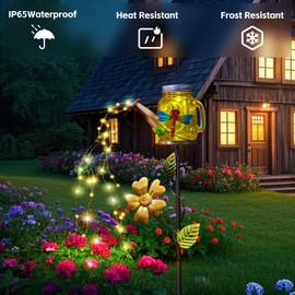 Solar Watering Can Light, Solar Yard Decorations Outdoor,Garden Decor Lights for Yard,IP65 Waterproof Hanging Lantern Lights,Outside Patio Lawn, Gifts for Mom Grandma Women Birthday