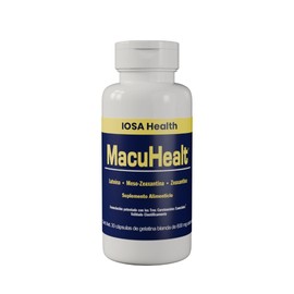 Macuhealt 30 cápsulas | Suplemento ocular con luteína, zeaxantina y meso-zeaxantina | Fórmula clínica para salud visual | 1 mes de uso