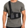 Radio Chest Harness, Canvas and Leather Radio Holster