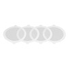 50Pcs Shower Drain Hair Catcher Fiberglass Practical Convenient Dense Mesh
