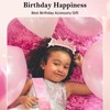 CUBACO Birthday Crown Headband Birthday Girl Crown and Sash, Birthday