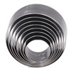Eujgoov 8pcs Leather Hole Punch Round 25-60mm Round Cutting Dies