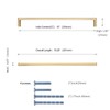 KNOKLOCK 10 Pack 10 Inch(254mm) Kitchen Cabinet Handles Brushed Gold