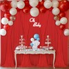 10ft x 7ft Red Backdrop Curtain for Parties Red Wrinkle