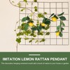 Zerodeko 1pc Simulation Lemon Rattan Summer Decor Lemon Hanging Rattan