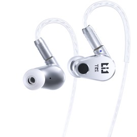 TRI DRACO Wired Earphones, In-Ear Monitor, High End Open Back 2DD Noise Canceling Monitor, 0.3 inch (8 mm) Third Generation LCP Diaphragm, DD, 0.2 inch (6 mm) Titanium Diaphragm, Anodizing Process,