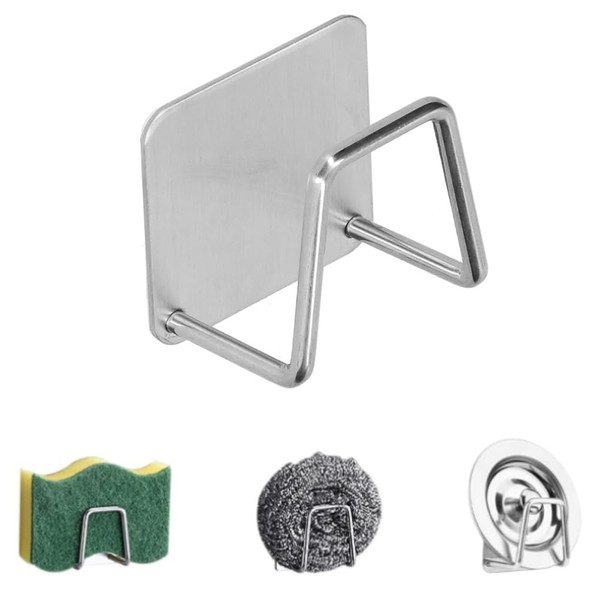 Goxfaca Sink Sponge Holder for Kitchen – Stainless Steel Sponge