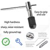 Silver Metric Metal Hand Thread Taps, 6pcs M3-M8 Ratchet Tap