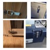 (6 Pieces) Stainless Steel Spring Loaded Latch Clamp Clips for