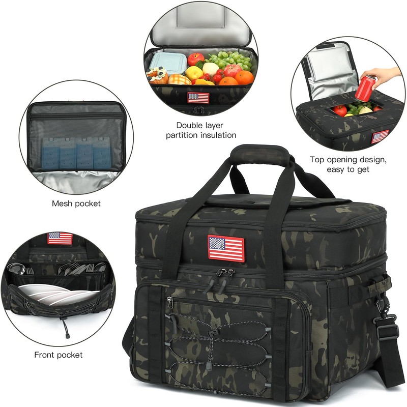 Extra Large Wheeled Portable Camo Cooler Bag 85 Can Double