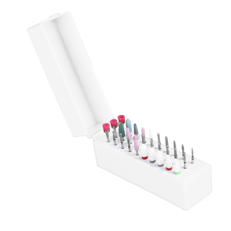 30pcs Nail Drill Bits Set Professional Steel Cuticle Remover Bits