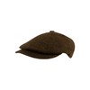 JACK PYKE Newsboy Flat Cap Brown Tweed 58cm