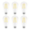 GvvooHome Dimmable Edison Bulbs, 4000K Daylight White, 6W Equivalent to