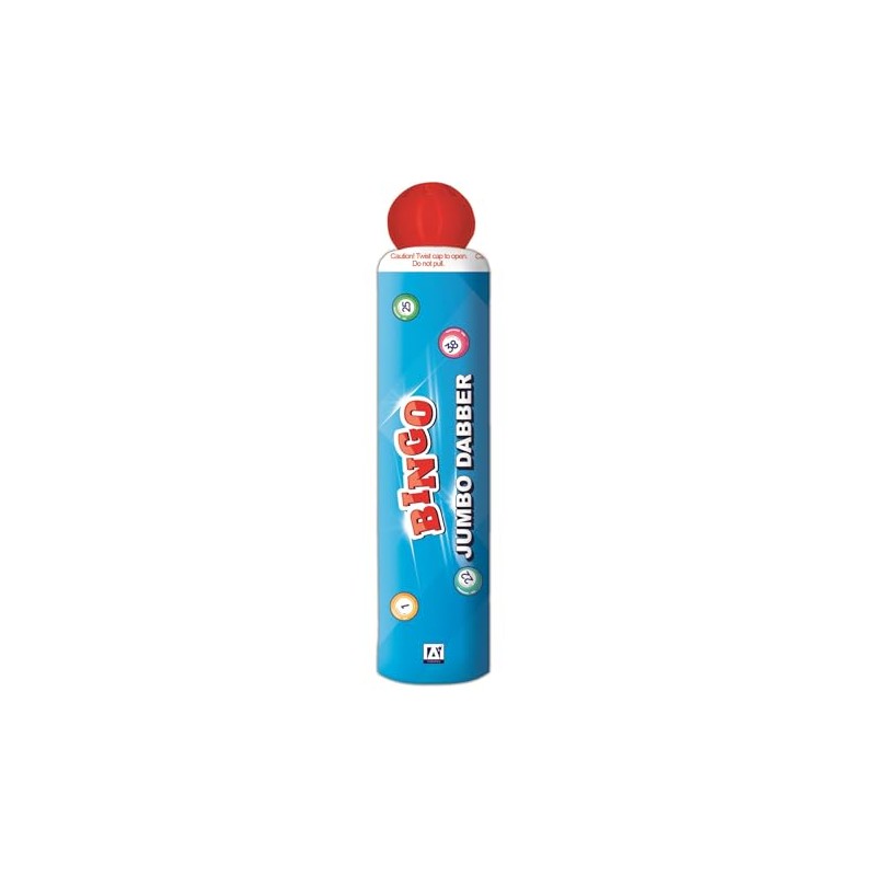 A* Stationery Jumbo Bingo Dabber for Bingo Tickets, Red Dauber