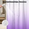 Purple Ombre Shower Curtains for Bathroom Fabric Bathroom Curtain Weights