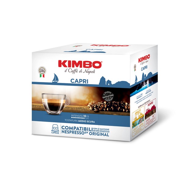 Kimbo Capri – Compatible Capsules Nespresso Original – 100 Capsules