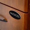 Oval Name Badge Blanks with Pin - 10 Pack (Black)