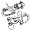 Laorde Swivel Eye Snap Shackle 316 Stainless Steel Quick Release