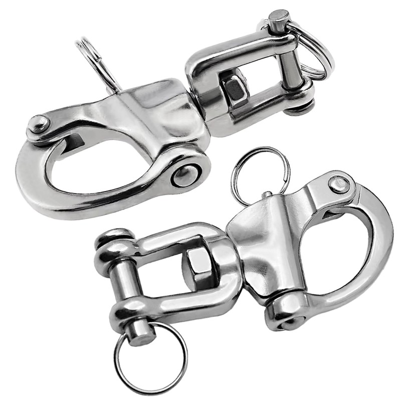 Laorde Swivel Eye Snap Shackle 316 Stainless Steel Quick Release