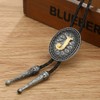 HUABOLA CALYN Bolo tie for Men, Western Cowboy Golden Alphabet