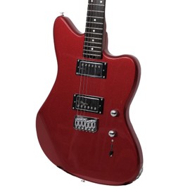 KGD Jazzmaster Mahogany Solid Body Electric Guitar,Roasted Maple Neck and Rosewood fingerboard,Bone Nut,6-String H-H Guitar,Professional/Full Size/Electric Guitars for Adults